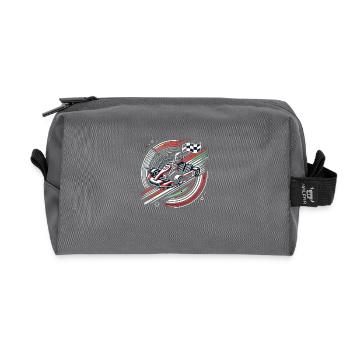 Kart Motorsport - Recycelte Kulturtasche - Anthrazit - Vorne