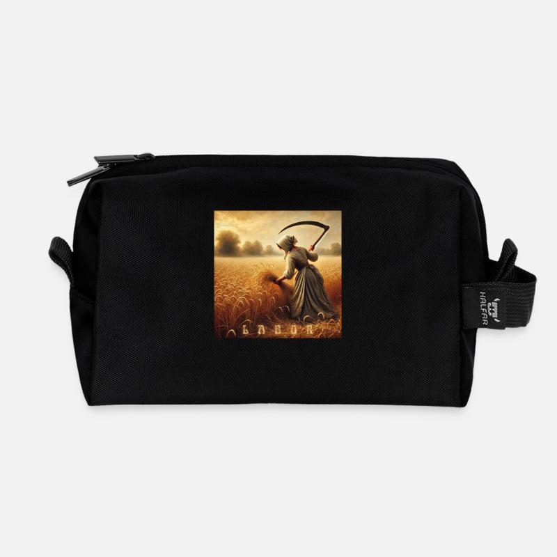 ARBEIT - Recycelte Kulturtasche - Schwarz
