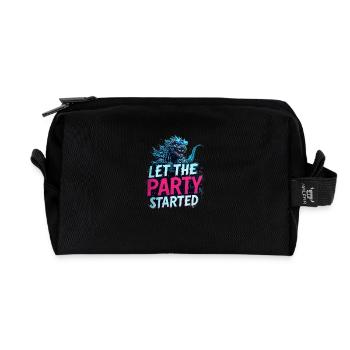 let the party startet - Recycelte Kulturtasche - Schwarz - Vorne