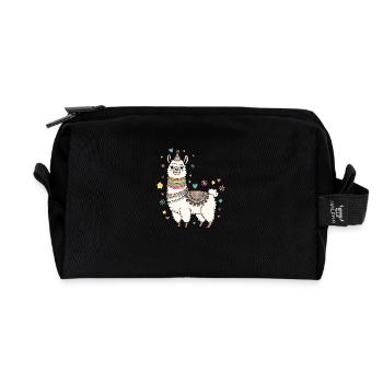 Llamazing Vibes - Recycelte Kulturtasche - Schwarz - Vorne