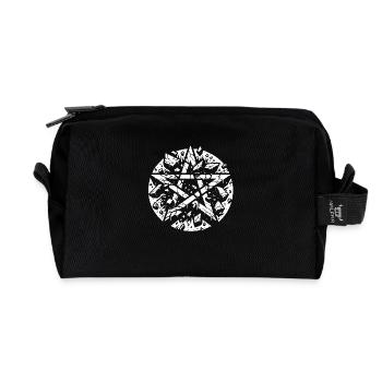 Zerrissenes Pentagramm Okkultes Zeichen - Recycelte Kulturtasche - Schwarz - Vorne