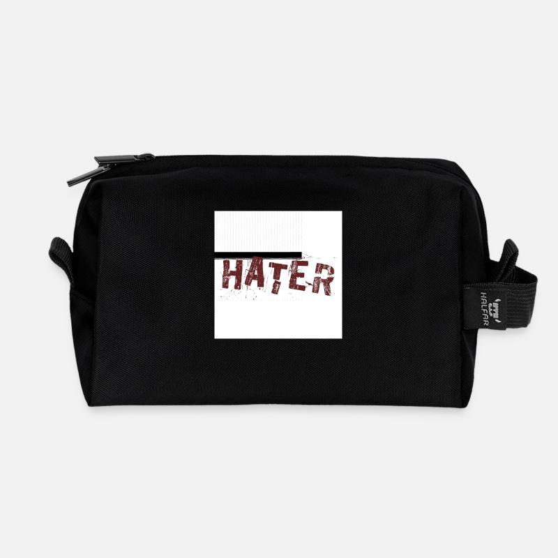 Hater - Recycled Toiletry Zip Bag - black