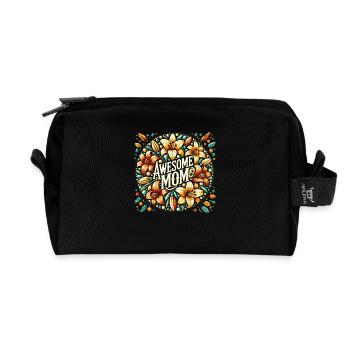Tolle Mama - Recycelte Kulturtasche - Schwarz - Vorne
