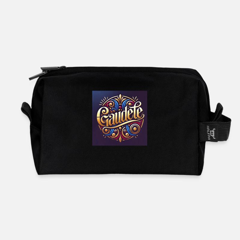 Love Crew "Gaudete" - Recycelte Kulturtasche - Schwarz