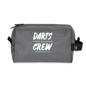 Darts Crew - Recycelte Kulturtasche - Anthrazit - Vorne