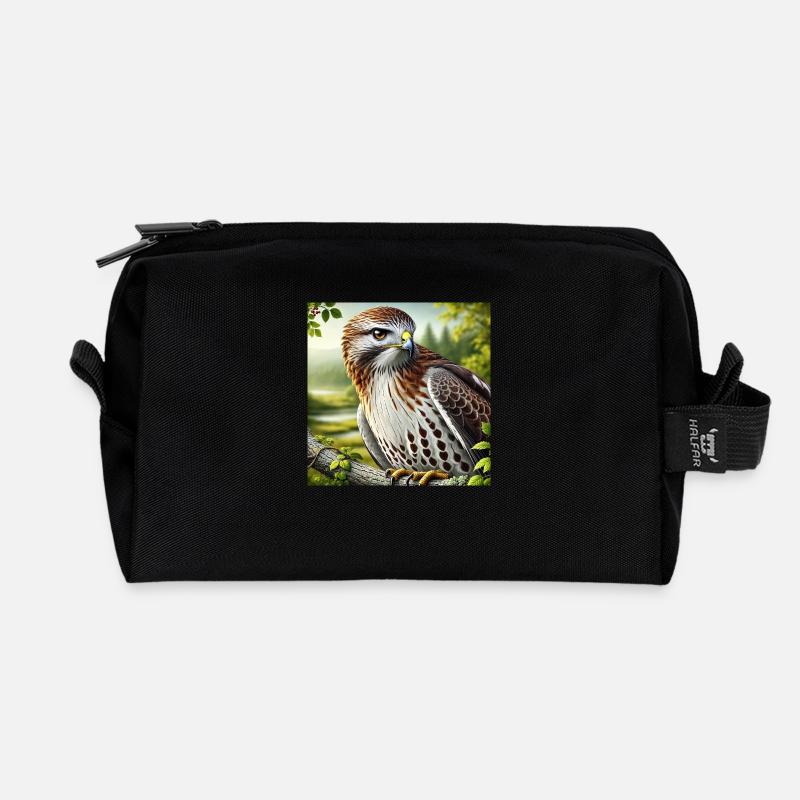 Hawk - Recycelte Kulturtasche - Schwarz