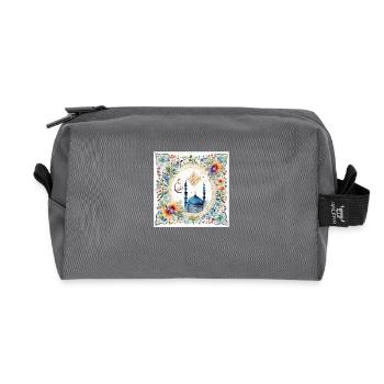 Ramadan Islam Design Mubarak - Recycelte Kulturtasche - Anthrazit - Vorne