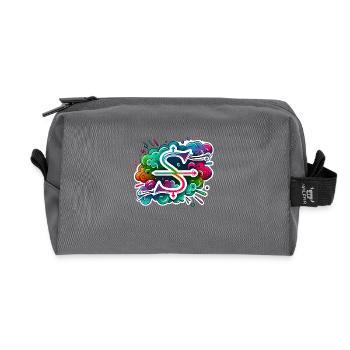 Zodiaque Sagittaire - Trousse de toilette en tissu recyclé - anthracite - Devant