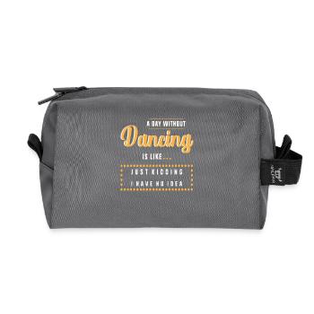 Danseuse Chorégraphe Danseuse Danse Professeur de danse - Trousse de toilette en tissu recyclé - anthracite - Devant
