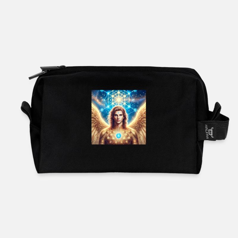 Metatron Engel - Recycelte Kulturtasche - Schwarz