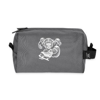 Skating - Recycled Toiletry Zip Bag - anthracite - Front