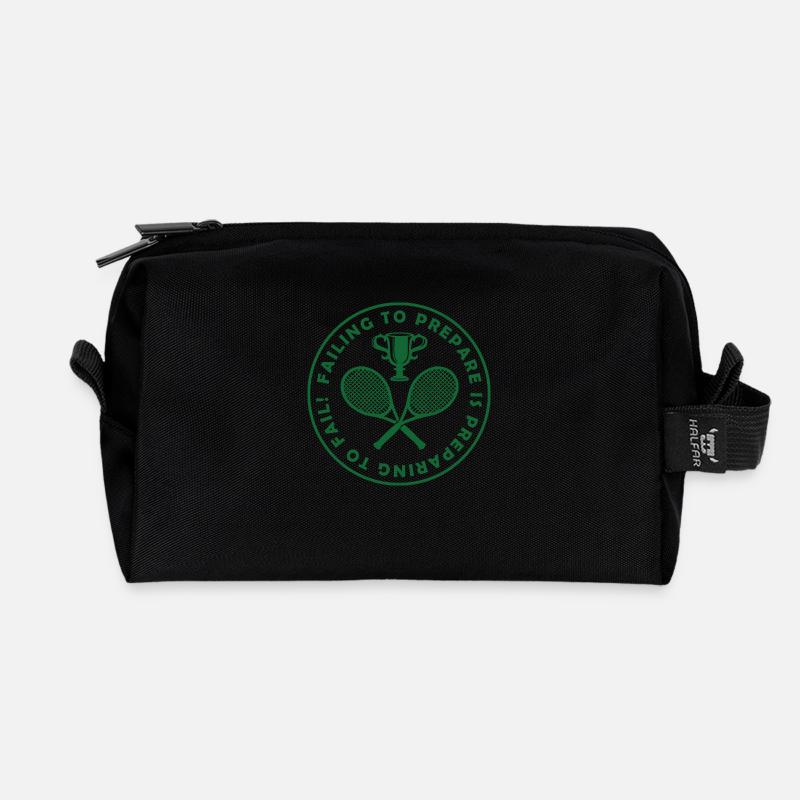 fail to prepare - Recycelte Kulturtasche - Schwarz