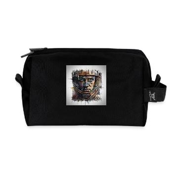 Race Driver - Recycelte Kulturtasche - Schwarz - Vorne