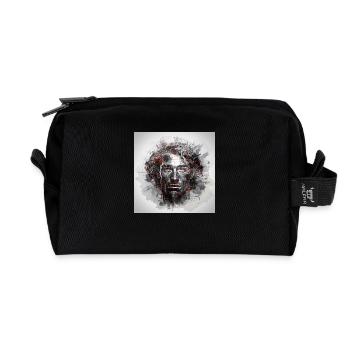 Surfer - Recycelte Kulturtasche - Schwarz - Vorne