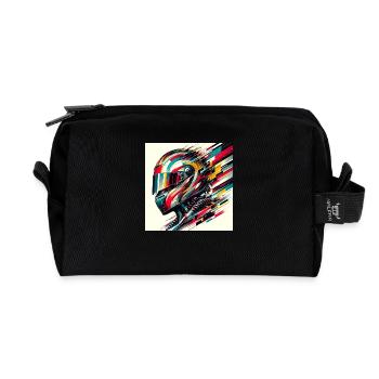 Coureur - Trousse de toilette en tissu recyclé - noir - Devant
