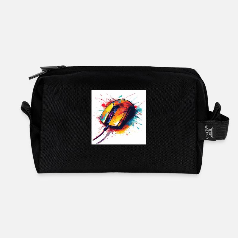 Gaming Mouse - Recycelte Kulturtasche - Schwarz