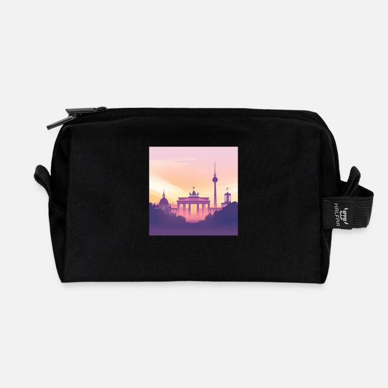 Berlin - Recycelte Kulturtasche - Schwarz