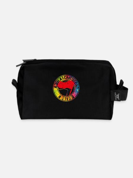 Action antifasciste - Trousse de toilette en tissu recyclé - noir