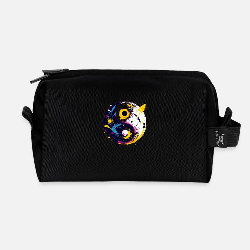 Yin Yang - Recycelte Kulturtasche - Schwarz