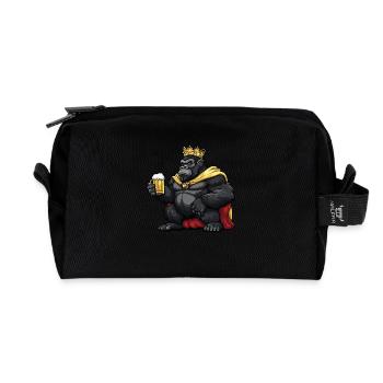 Gorilla Bier Lustig - Recycelte Kulturtasche - Schwarz - Vorne