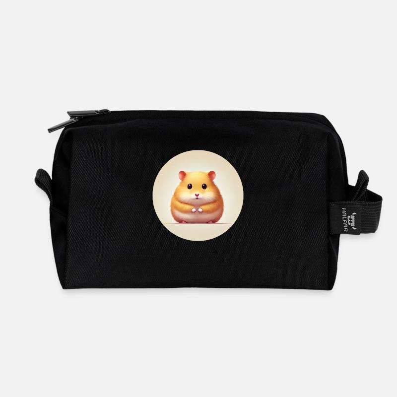 Hamster - Trousse de toilette en tissu recyclé - noir