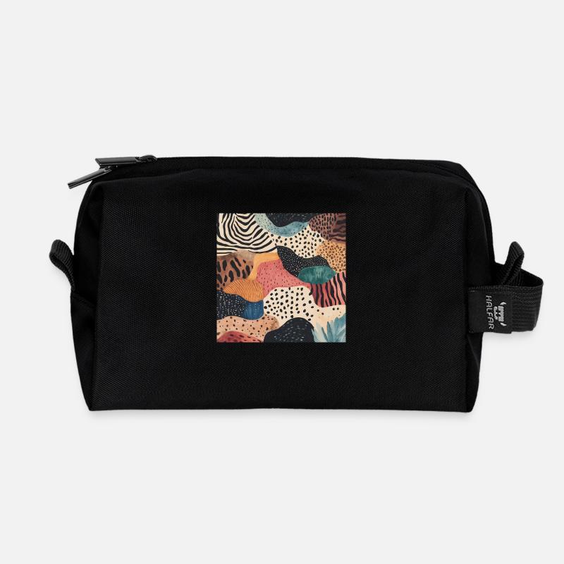 Diversity pattern - Recycelte Kulturtasche - Schwarz