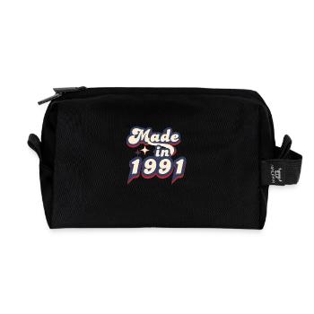 Hergestellt im Jahr 1991 Retro - Recycelte Kulturtasche - Schwarz - Vorne