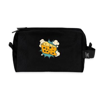 Fromage - Trousse de toilette en tissu recyclé - noir - Devant