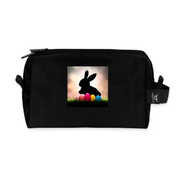 Schatten-Ostern - Recycelte Kulturtasche - Schwarz - Vorne