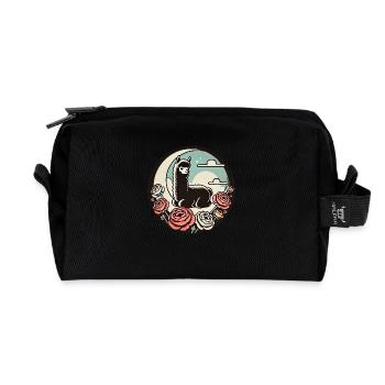 Lama - Recycelte Kulturtasche - Schwarz - Vorne