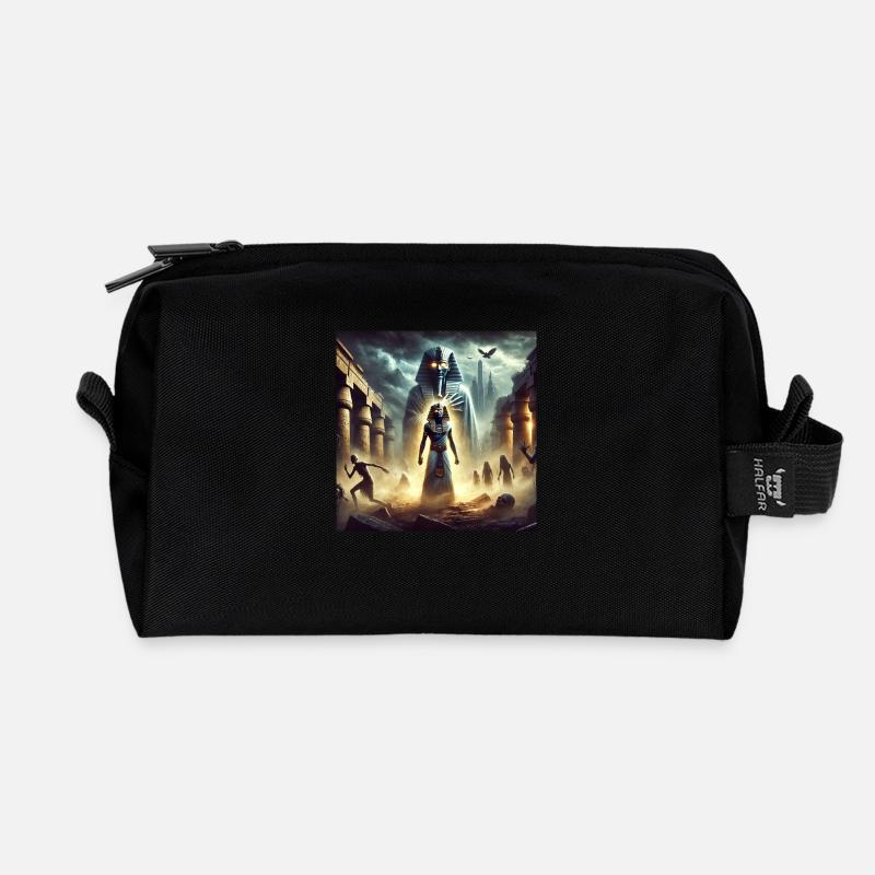 Pharao - Recycelte Kulturtasche - Schwarz