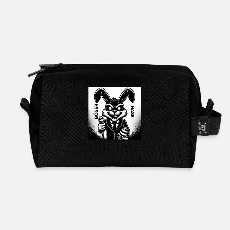 Ostern 3 - Recycelte Kulturtasche - Schwarz