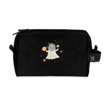 Geist Astronaut Kostüm für Halloween Weltraum - Recycelte Kulturtasche - Schwarz - Vorne