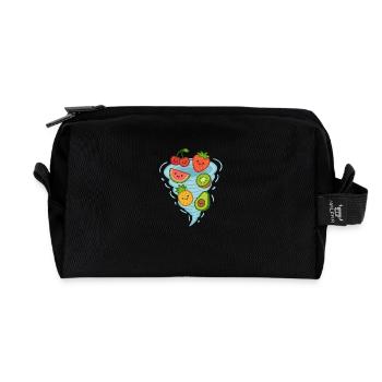 Mélange de fruits - Trousse de toilette en tissu recyclé - noir - Devant