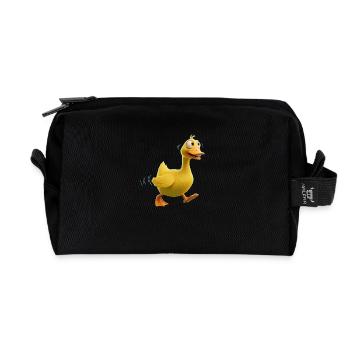 Golden Goose Mystery: A Fairytale Retold - Recycled Toiletry Zip Bag - black - Front
