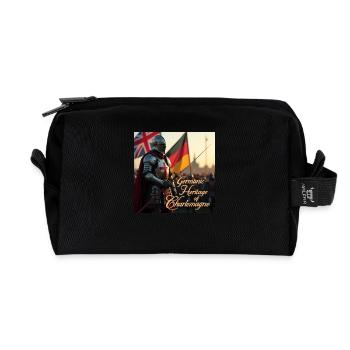 Flux Dev a medieval knight from the Crusades - Recycelte Kulturtasche - Schwarz - Vorne
