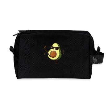 avocado karate - Recycelte Kulturtasche - Schwarz - Vorne