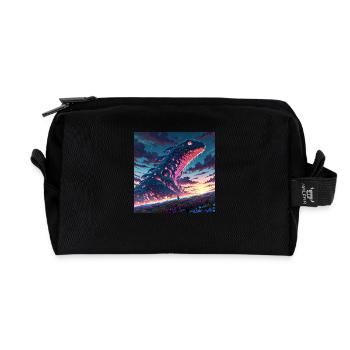 Leonardo Anime XL In a surreal lunar offbeat - Recycelte Kulturtasche - Schwarz - Vorne