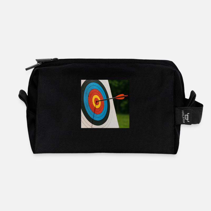 Sport - Bogenschießen - Recycelte Kulturtasche - Schwarz