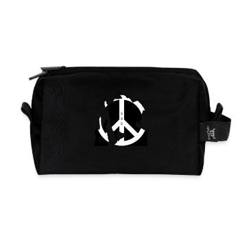 All Peace - Recycled Toiletry Zip Bag - black - Front