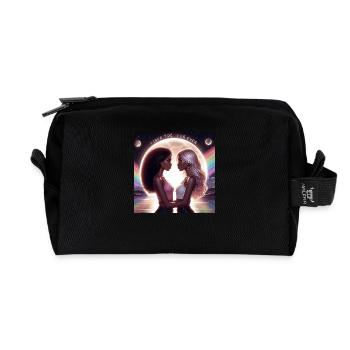 Mädchenliebe - Recycelte Kulturtasche - Schwarz - Vorne