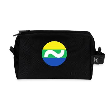 Welle Flagge | ~NU-Beziehungen | Vektor - Recycelte Kulturtasche - Schwarz - Vorne