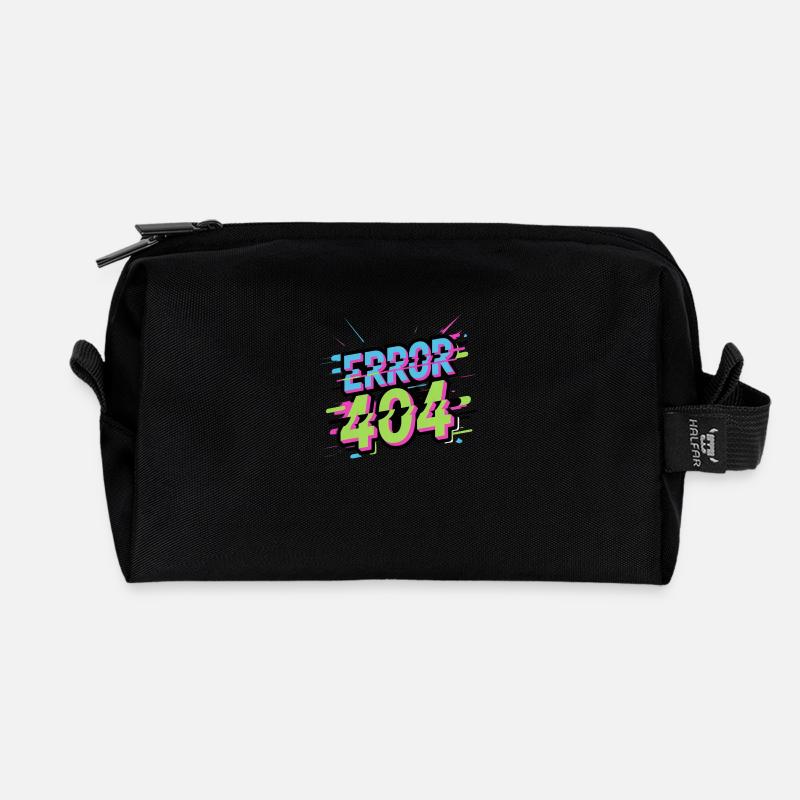 Fehler 404 - Recycelte Kulturtasche - Schwarz