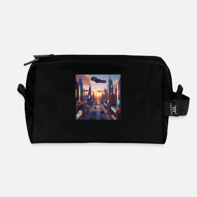 Kunst - Recycelte Kulturtasche - Schwarz