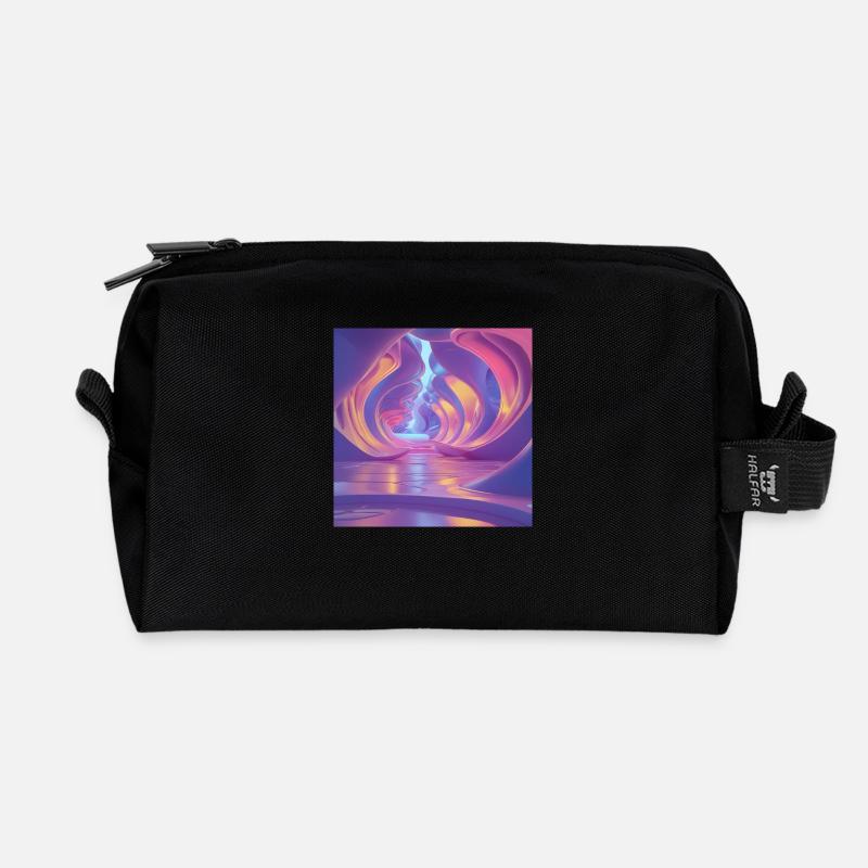 Fantasy Designs - Recycled Toiletry Zip Bag - black