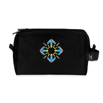 Compass - Recycled Toiletry Zip Bag - black - Front