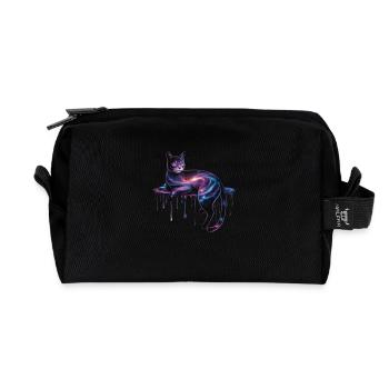 Cosmic Form - Recycled Toiletry Zip Bag - black - Front