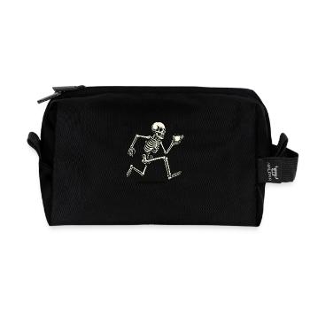Club de course Skeleton Coffee - Trousse de toilette en tissu recyclé - noir - Devant