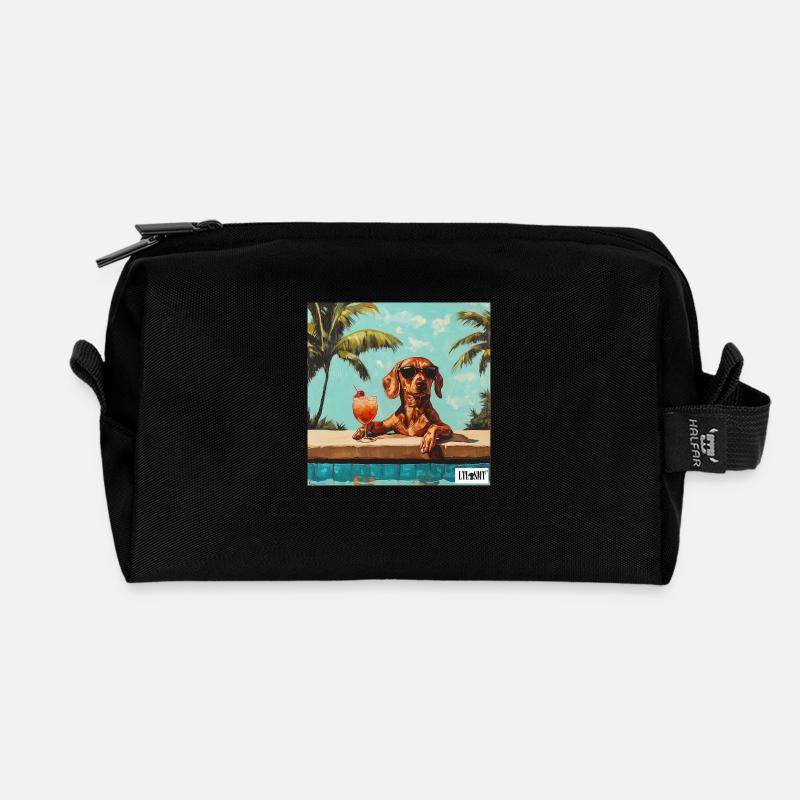 Pool Boy - Recycelte Kulturtasche - Schwarz