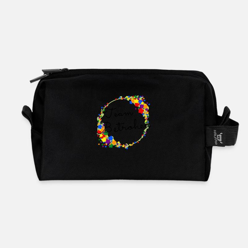 Team Betrothed Gay Pride Queer - Recycelte Kulturtasche - Schwarz